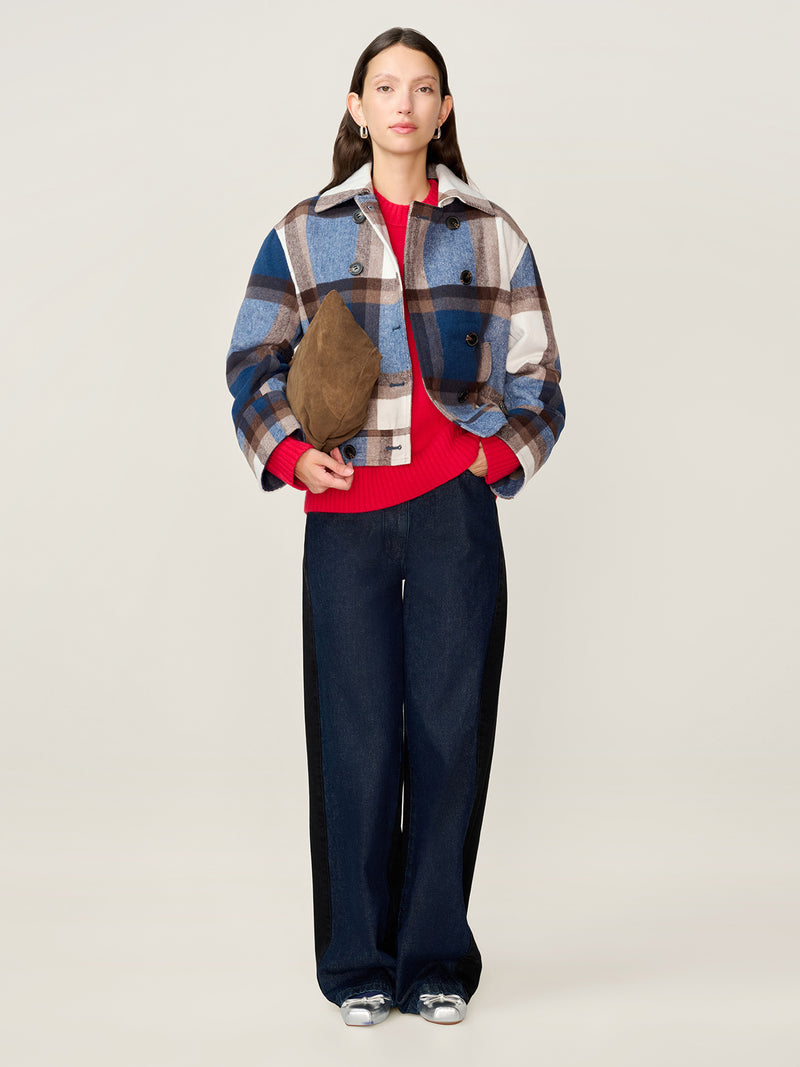 Clyde Jacket in Blue Check
