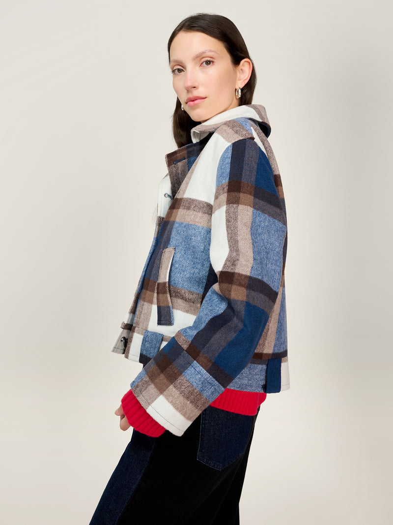 Clyde Jacket in Blue Check
