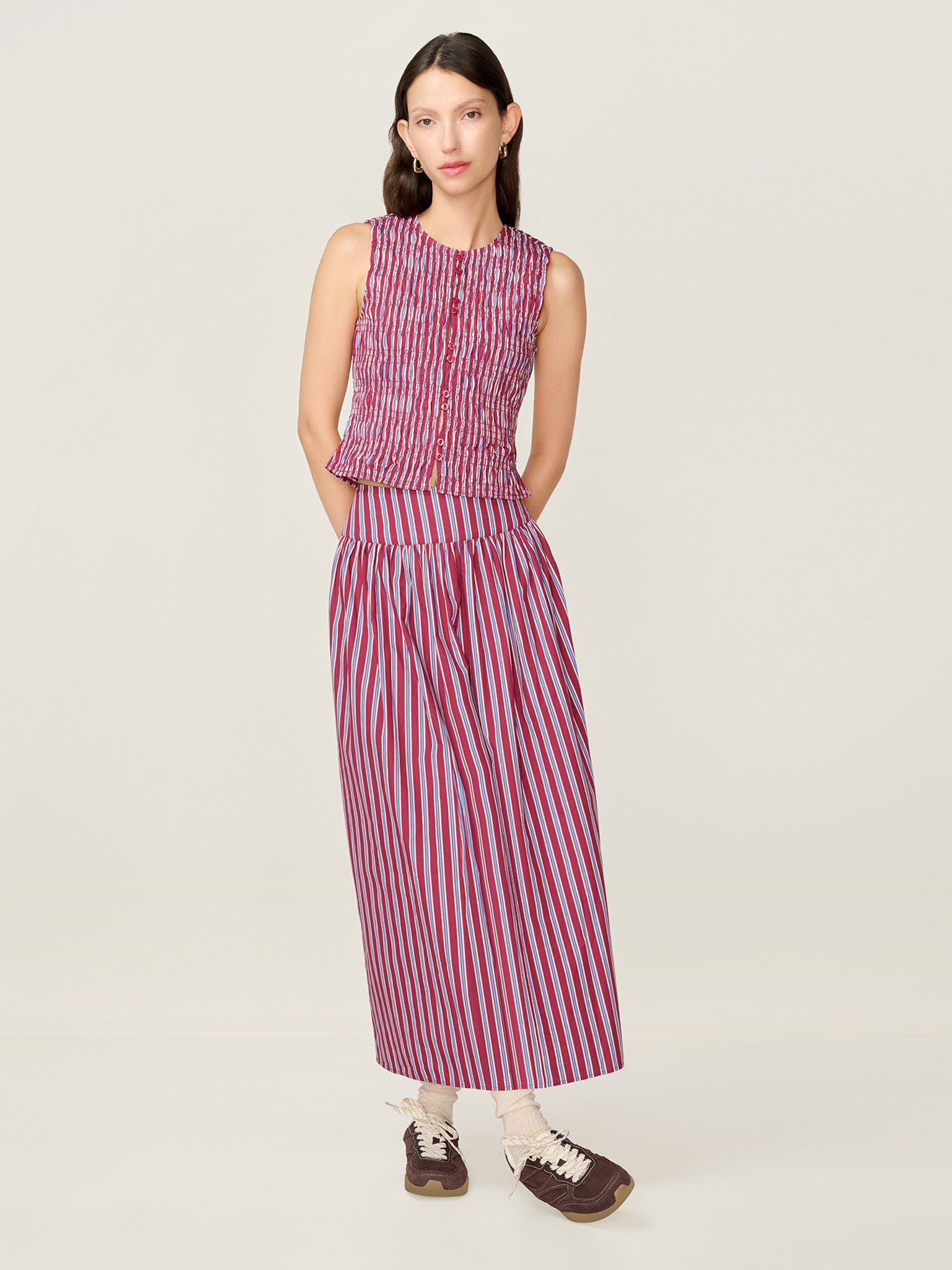 Darcie Skirt in Stripe

