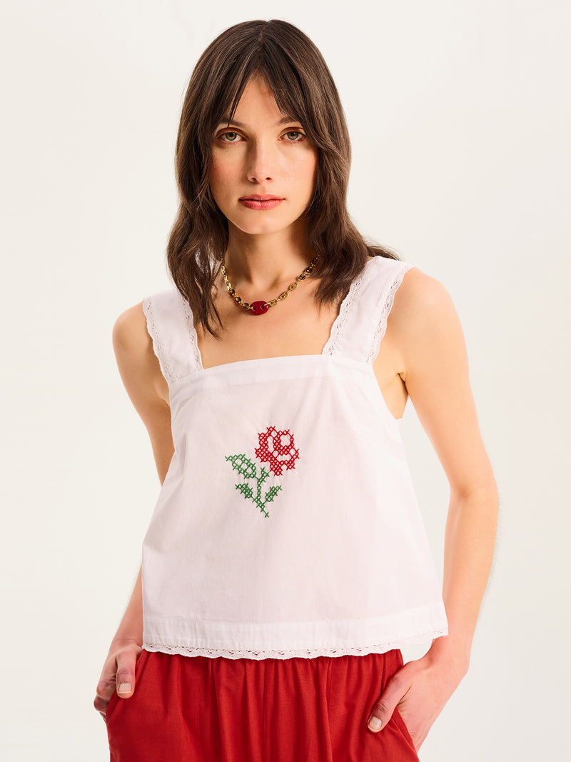 Elinda Top in White