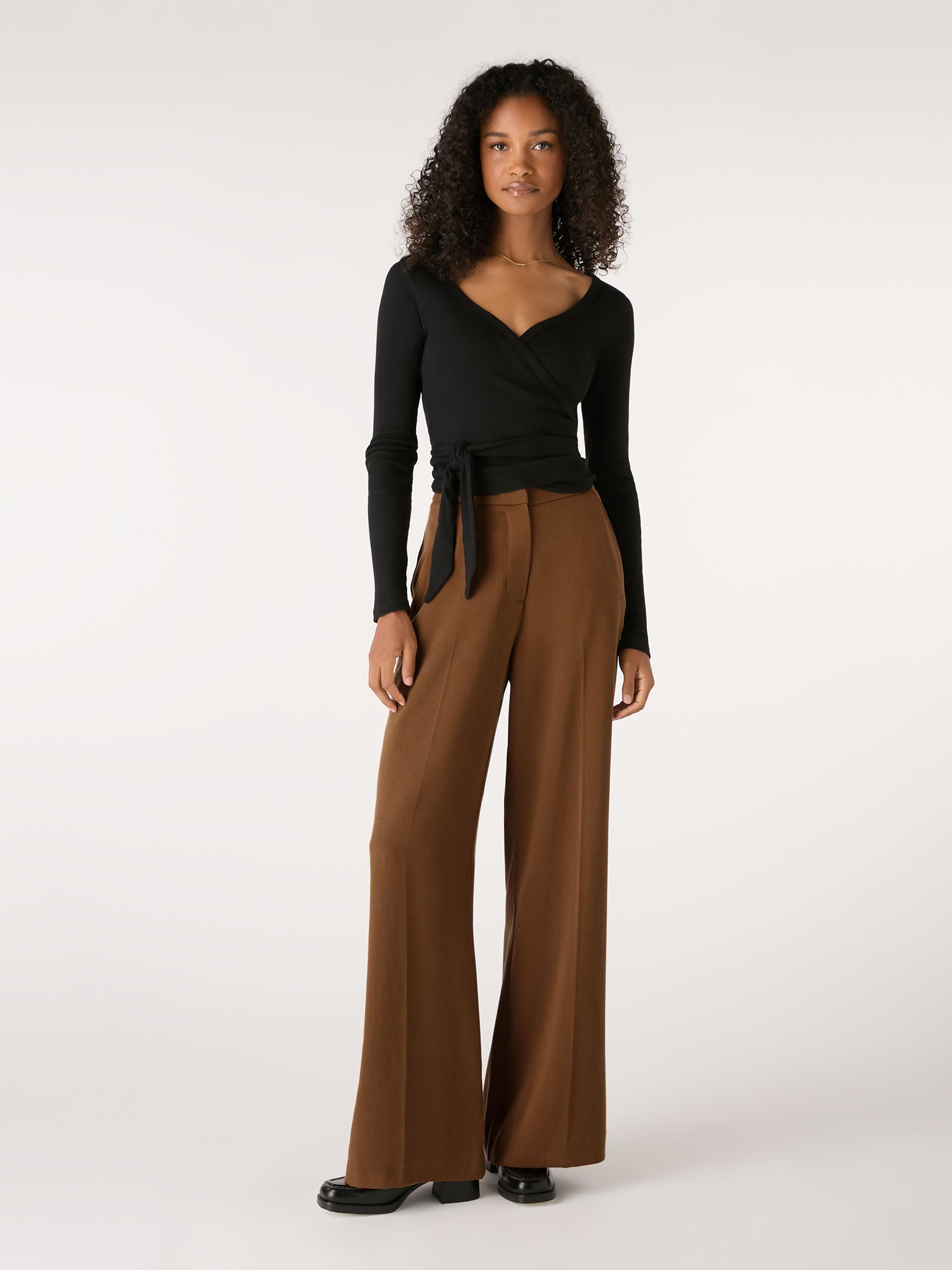 Fleet Flared Trouser Tobacco