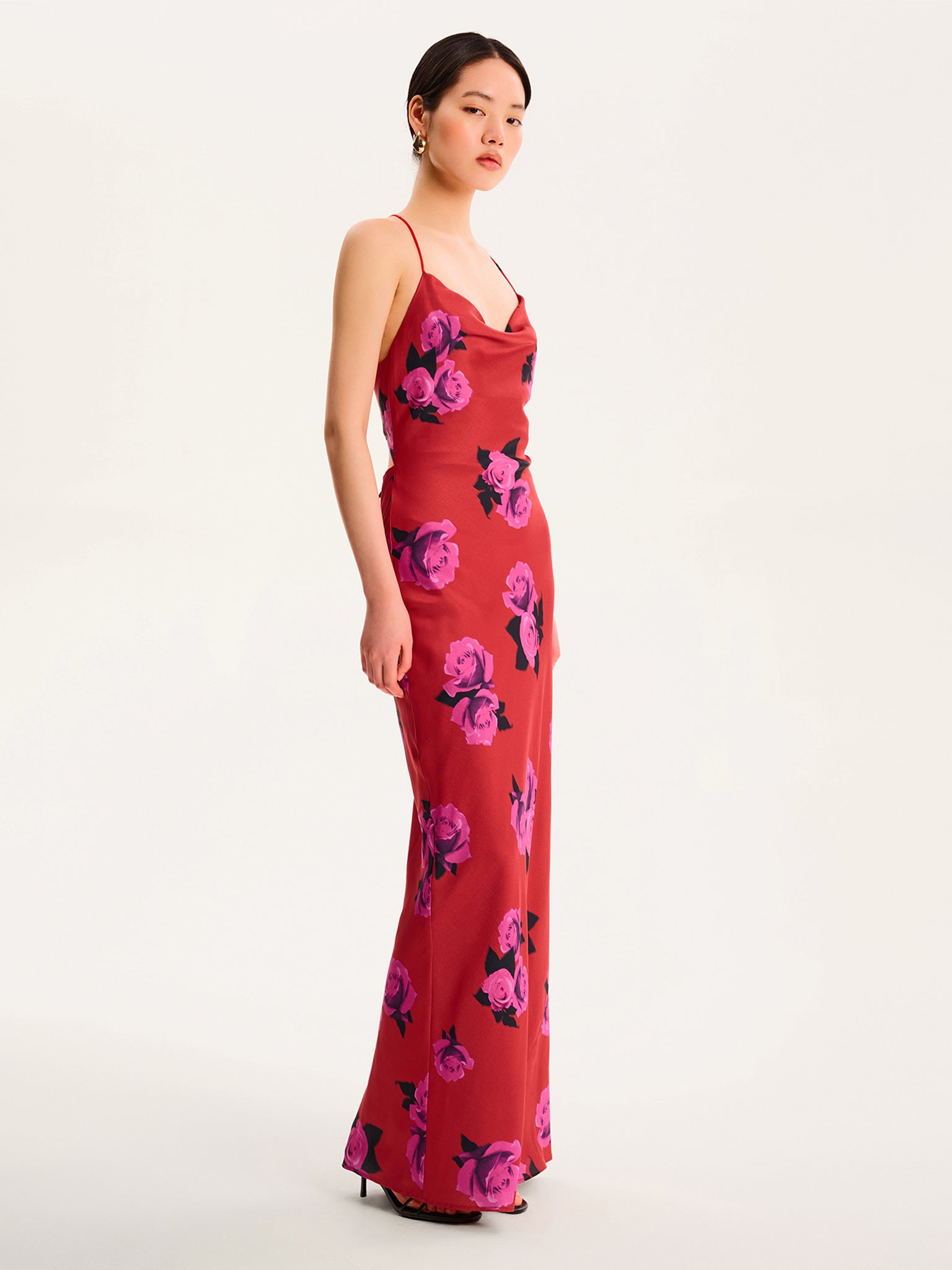 strapless open back dress Firefly Elastic Cowl Back Dress Blush– Selfie Leslie main image 1