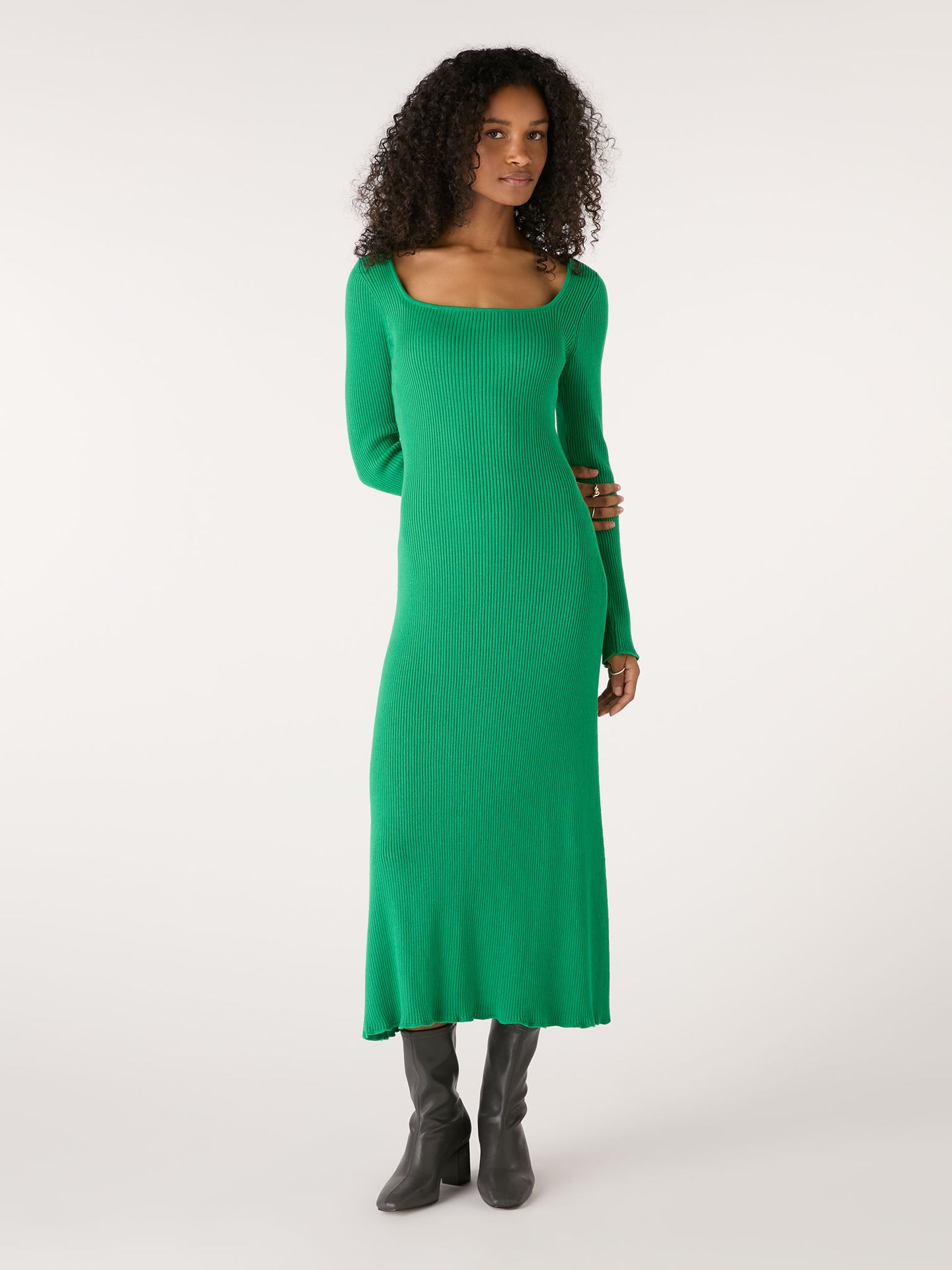 Hampton Knit Dress in Green