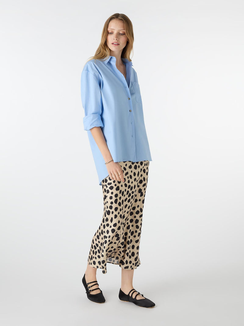 Haydon Boyfriend Shirt in Blue