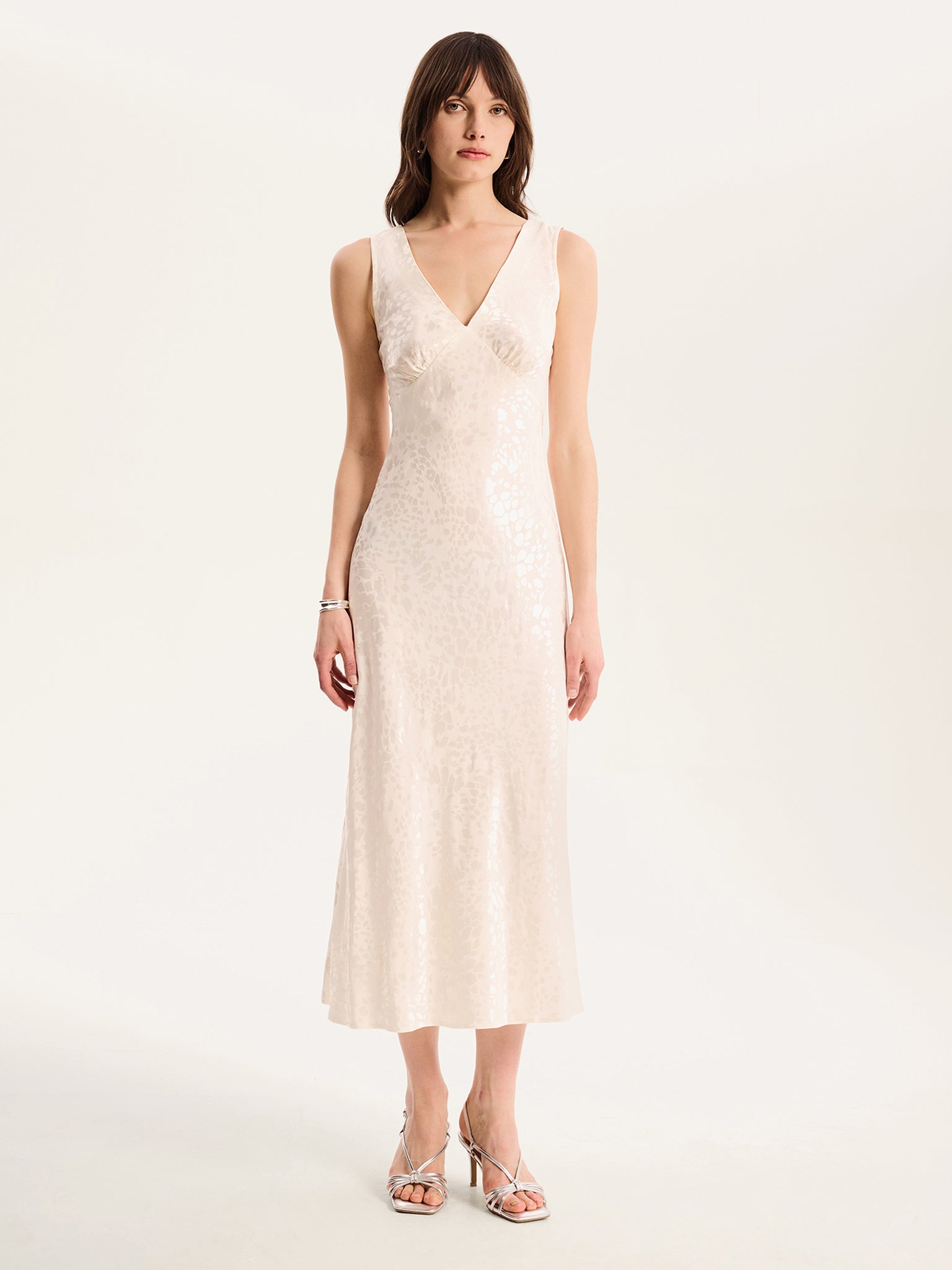 Omnes Iris V-neck Sleeveless Woven Maxi Dress - Ivory Omnes Iris V-neck Sleeveless Woven Maxi Dress - Ivory