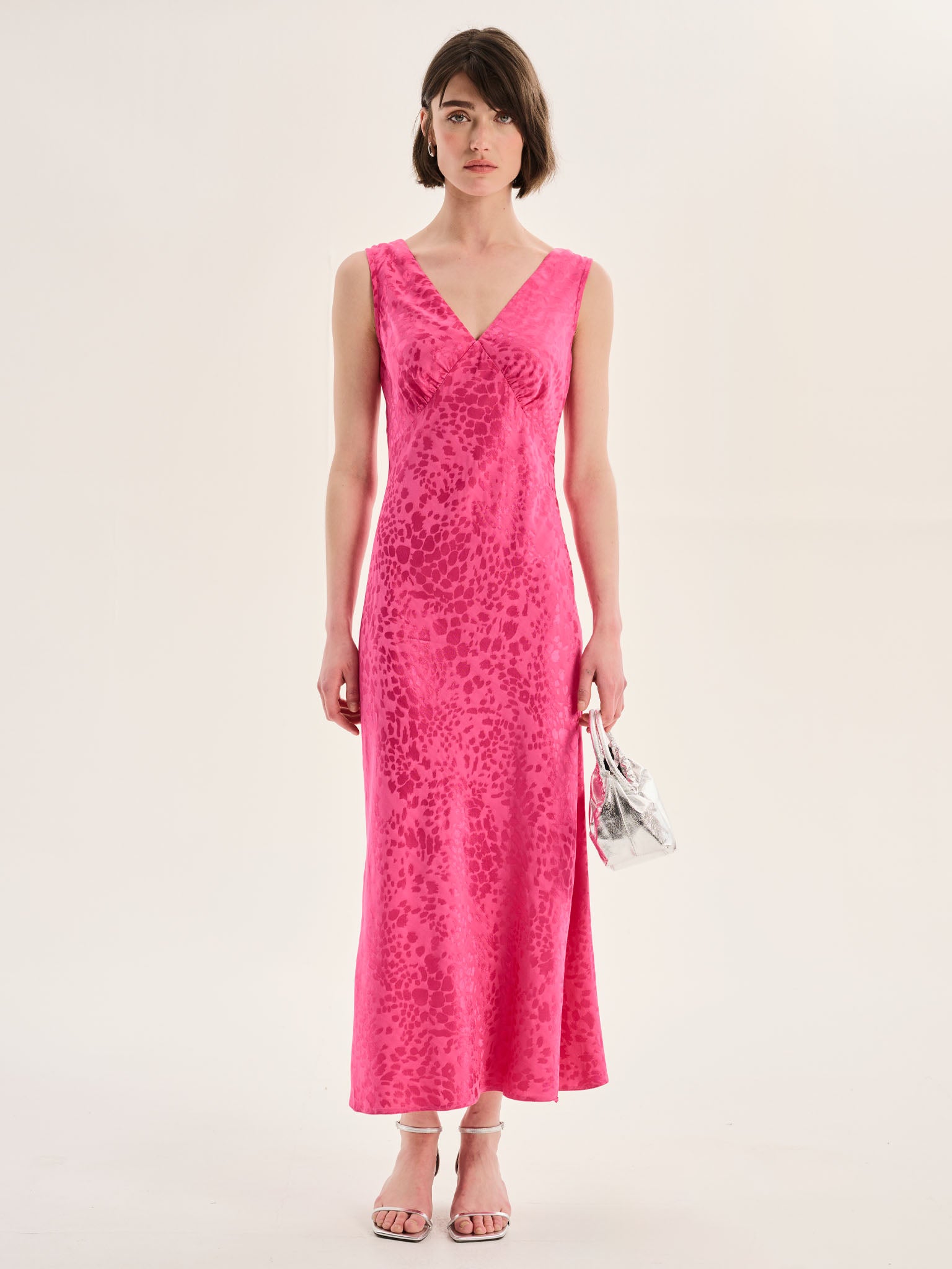Iris Maxi Dress in Cerise Pink | OMNES | Ethical & Affordable Clothing | Shop Women's Dresses