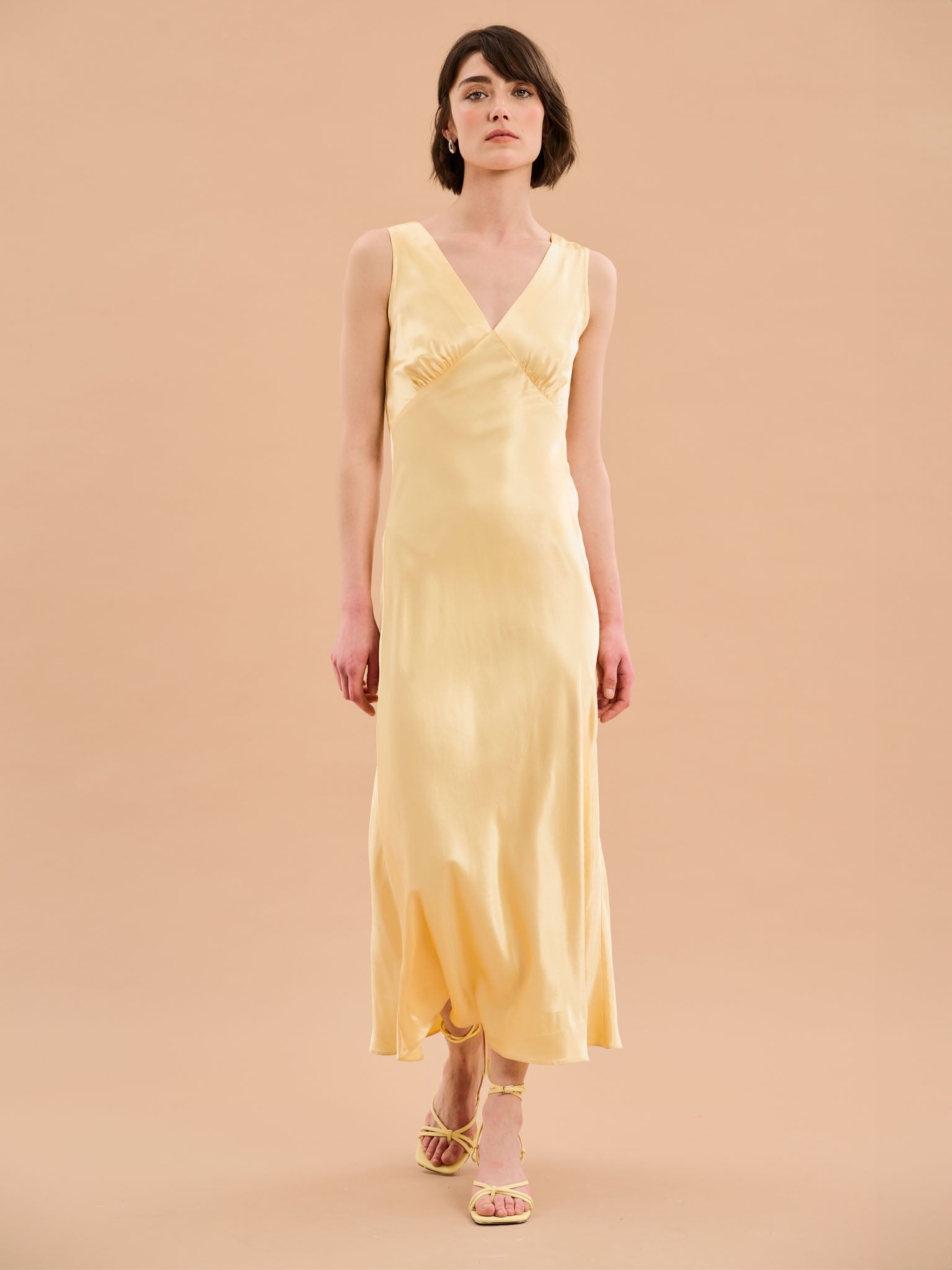 Iris Maxi Dress in Yellow OMNES Ethical Affordable Clothing