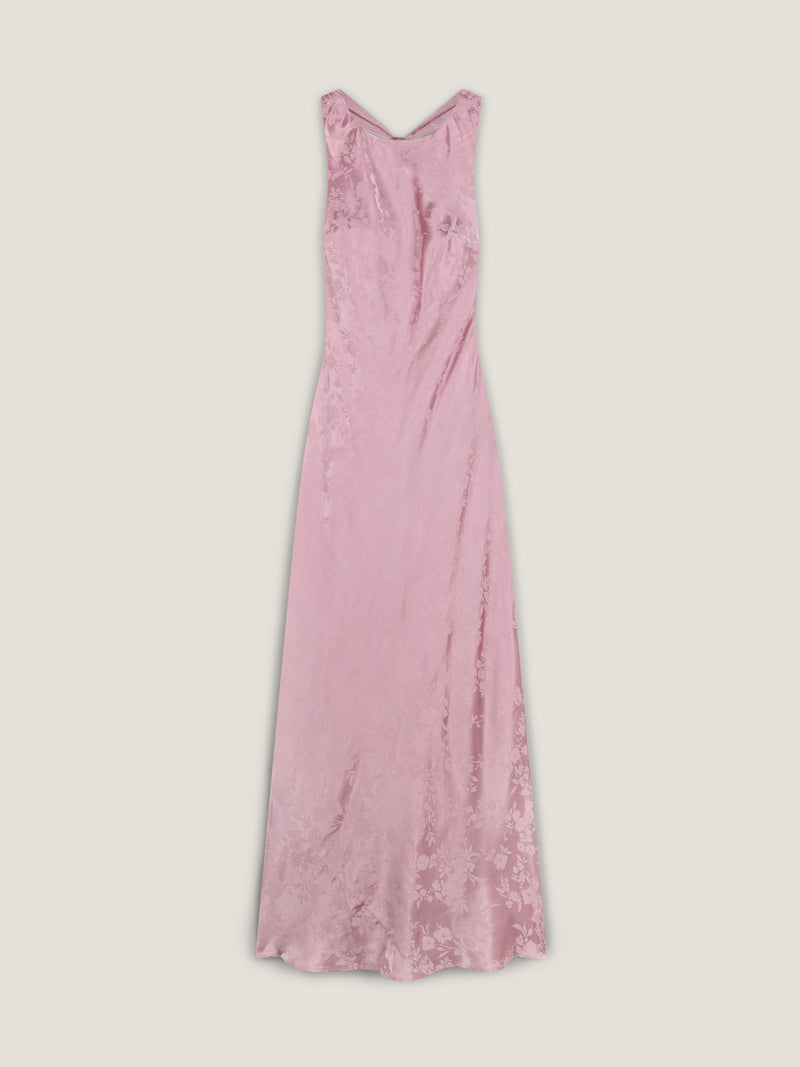 Jai Jacquard Dress in Bleached Mauve