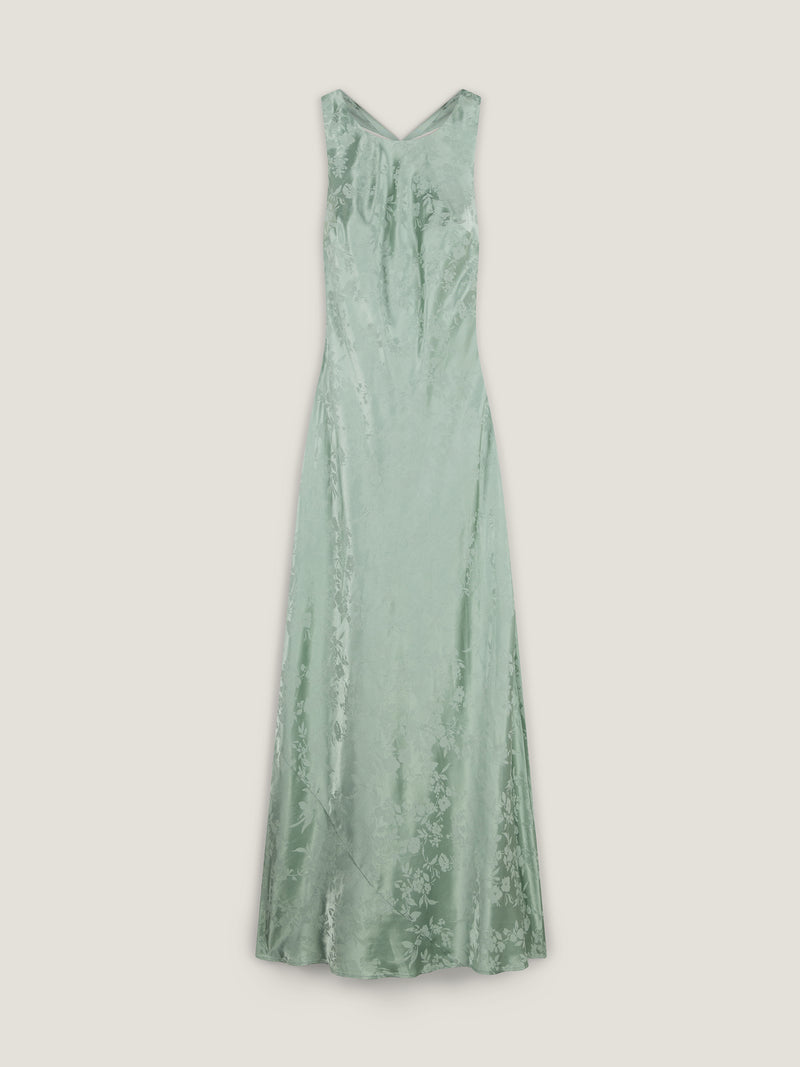 Jai Jacquard Dress in Sage