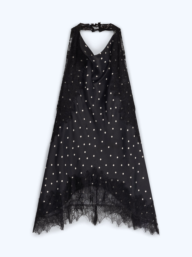 Jayne Top in Black Polka Dot