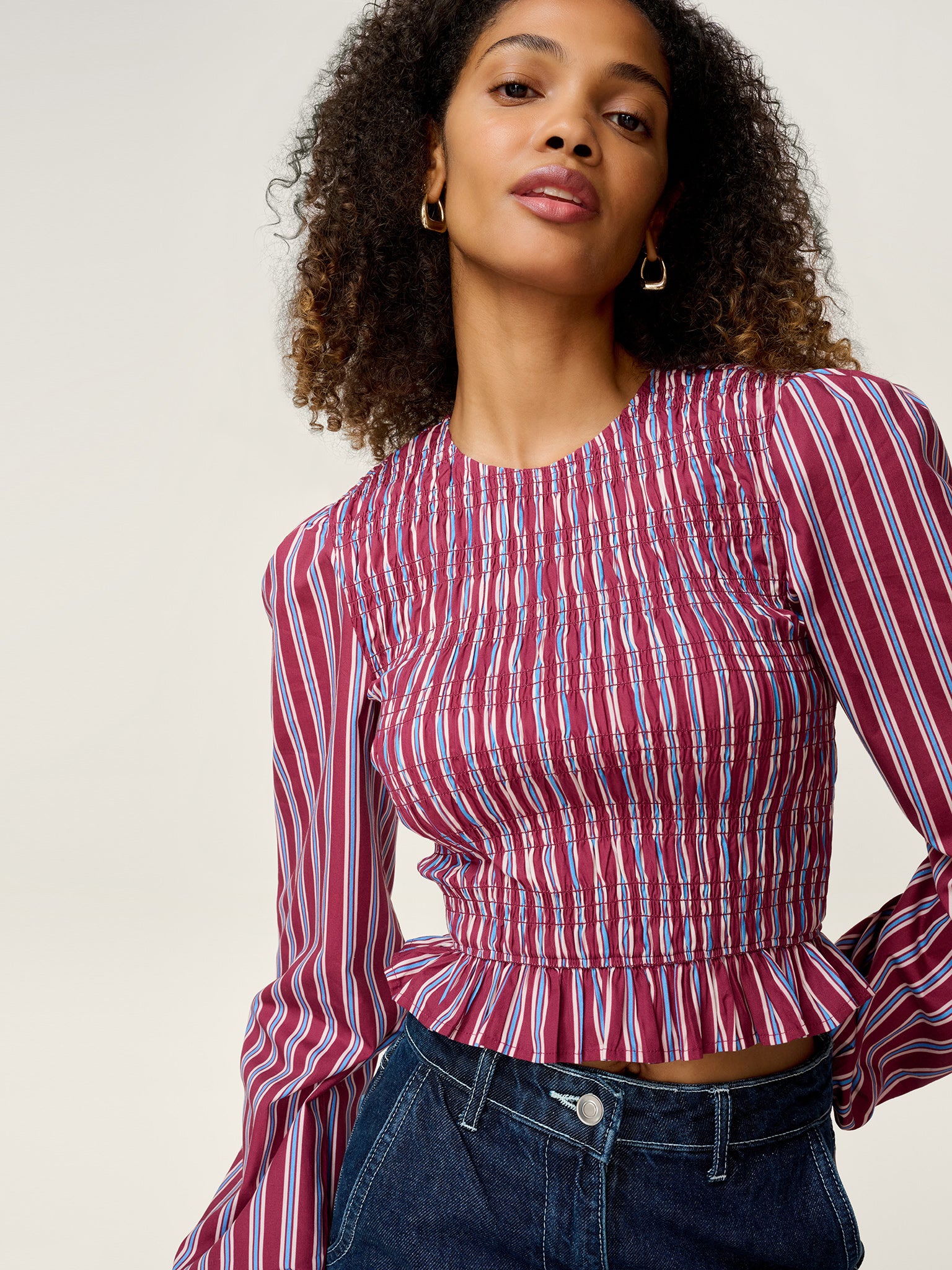 Kaloppe Top in Stripe
