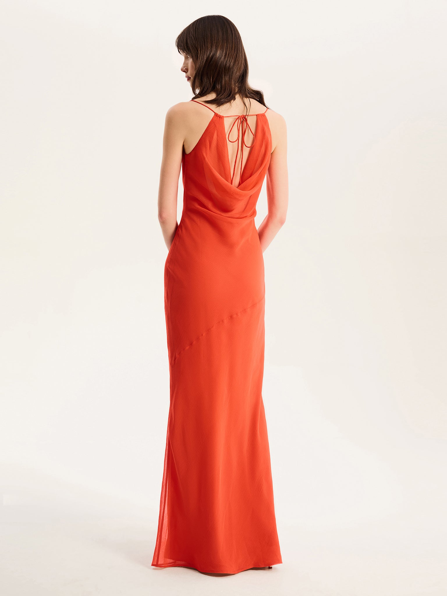 Koko Chiffon Dress in Orange Koko Chiffon Dress in Orange