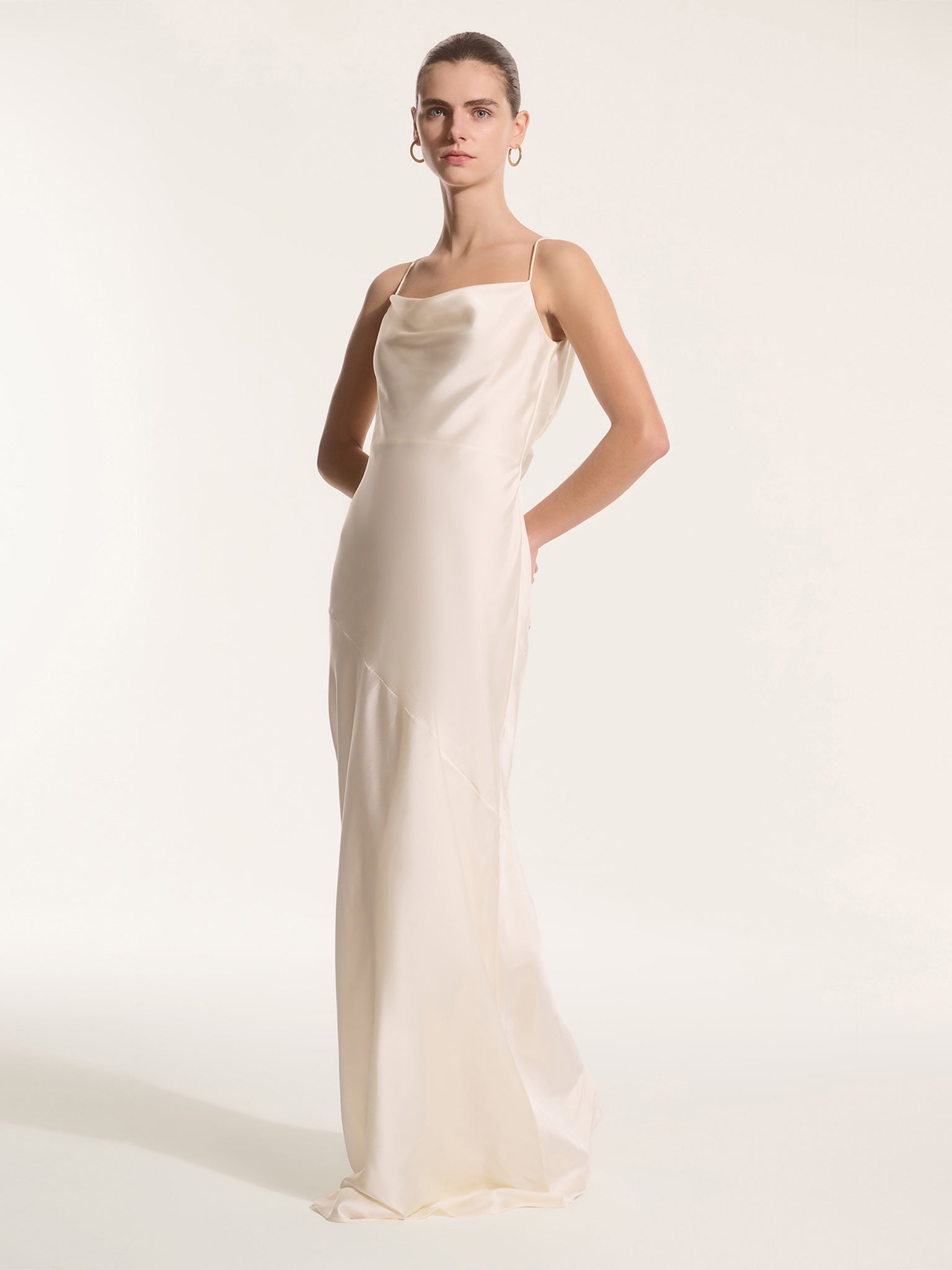 Koko Satin Dress in Ivory | OMNES | Ethical & Affordable Clothing | Shop Women's Dresses Koko Satin Dress in Ivory | OMNES | Ethical & Affordable Clothing | Shop Women's Dresses
