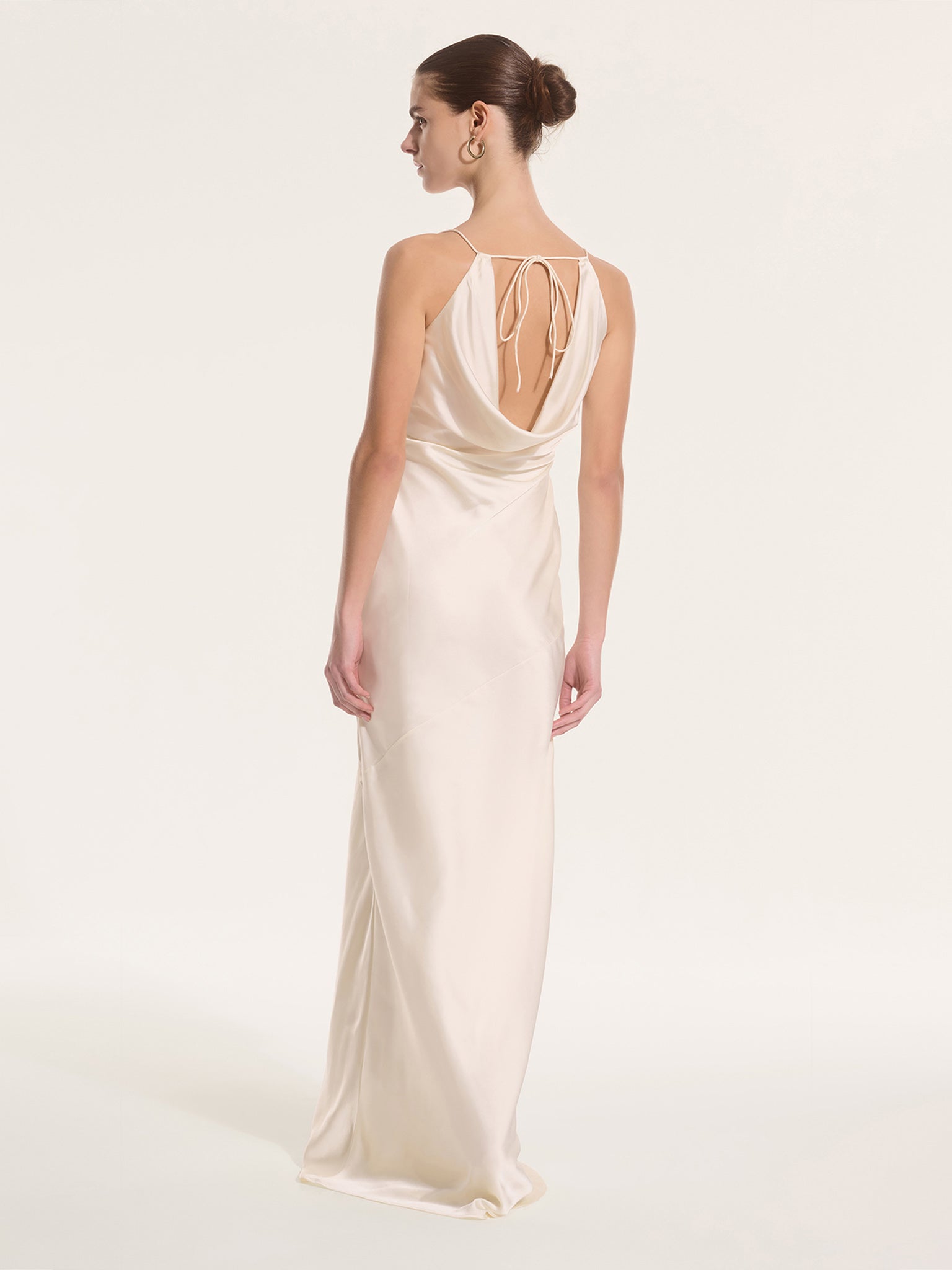 koko satin dress Koko Satin Dress in Ivory | OMNES | Ethical & Affordable Clothing