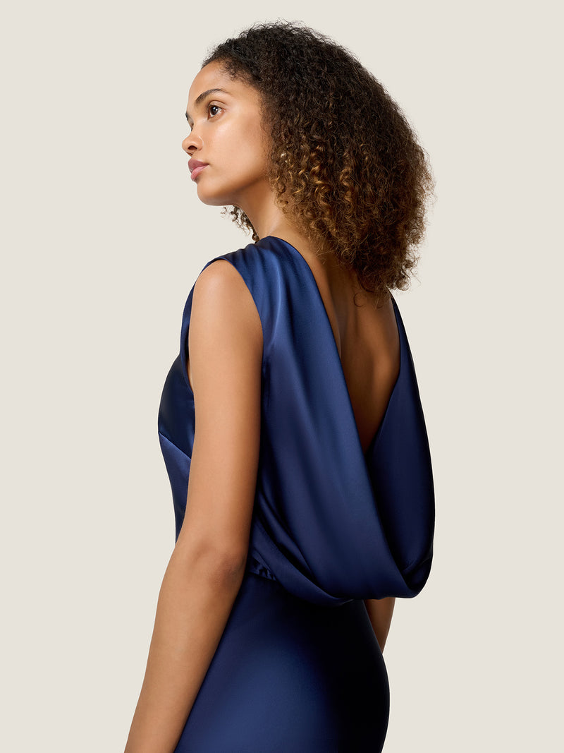 Lara Dress in Patriot Blue