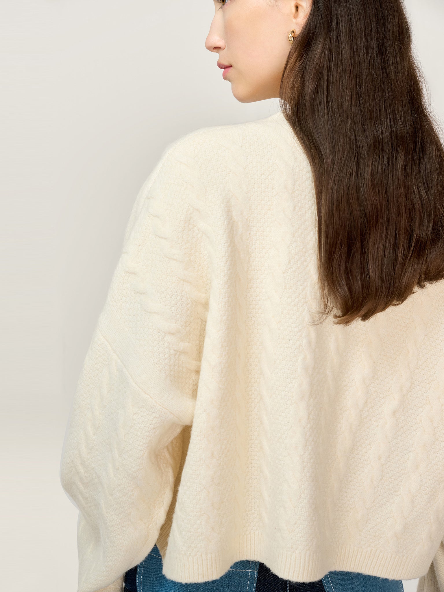 Lenni Cardigan in Cream | OMNES | Ethical & Affordable Clothing