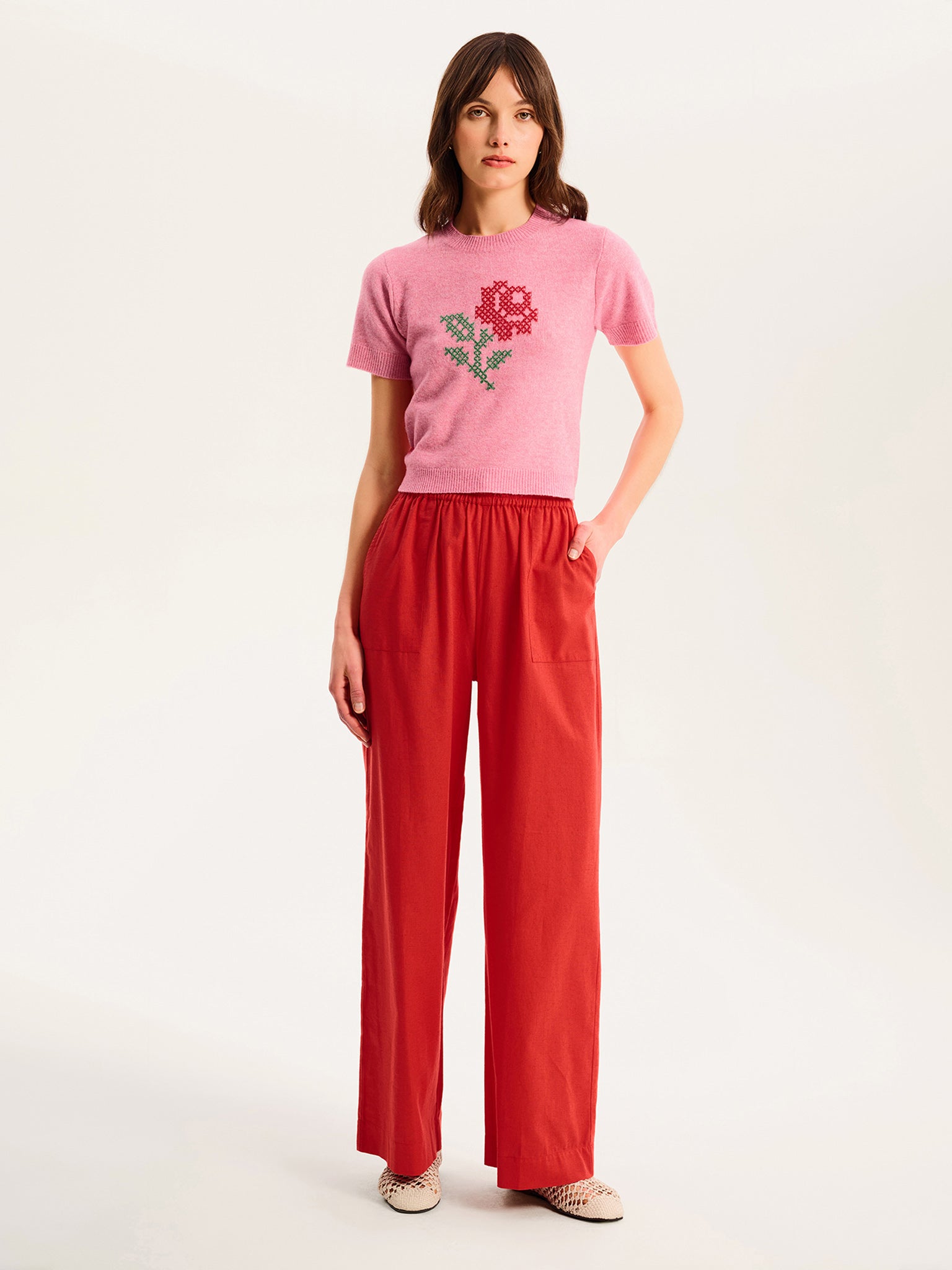 Lexi Rose Top in Pink | OMNES | Knitwear | Sustainable