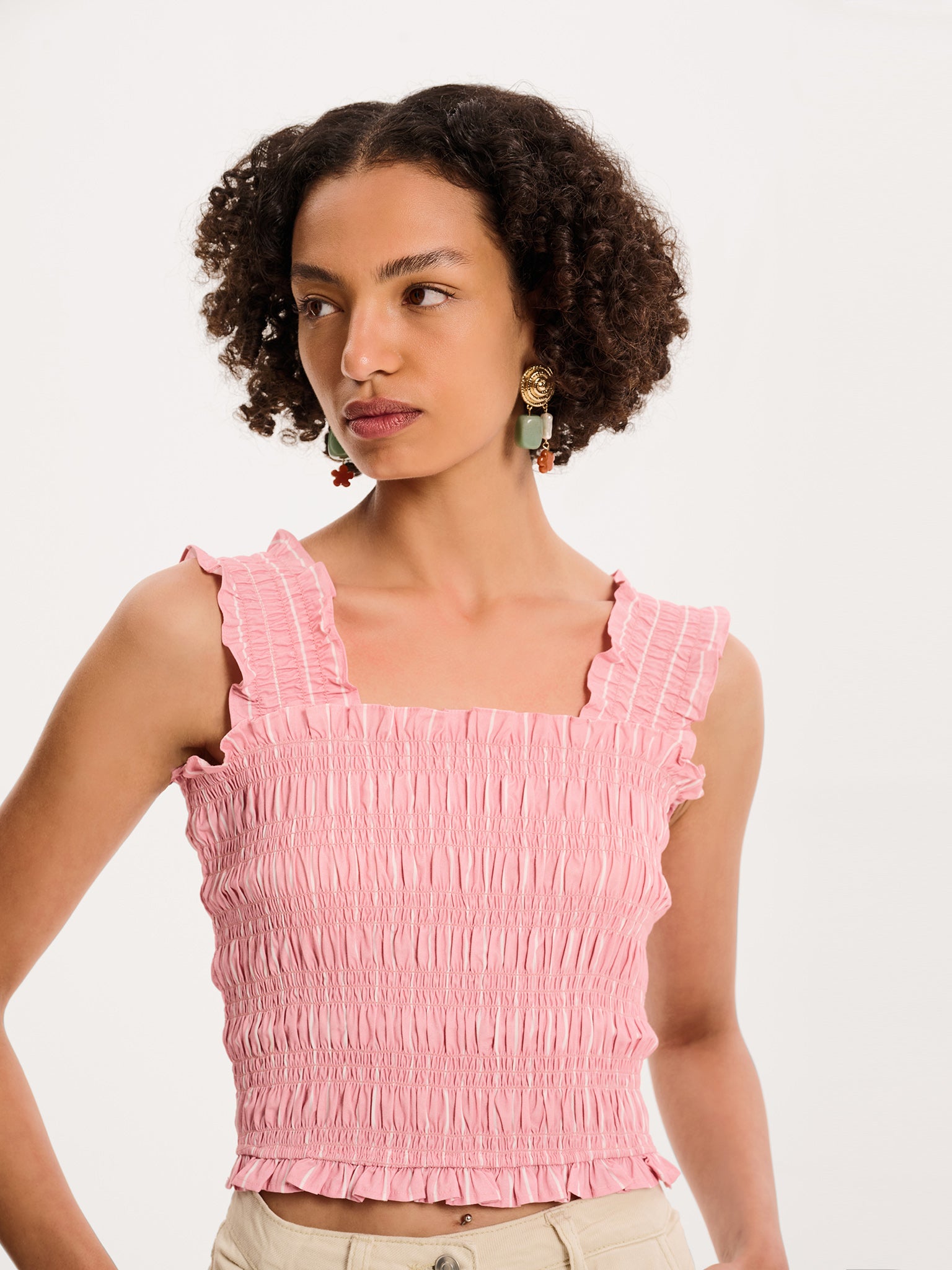 pink tops at macys