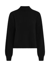 Load image into Gallery viewer, Maisie Boxy Rib Jumper in Black