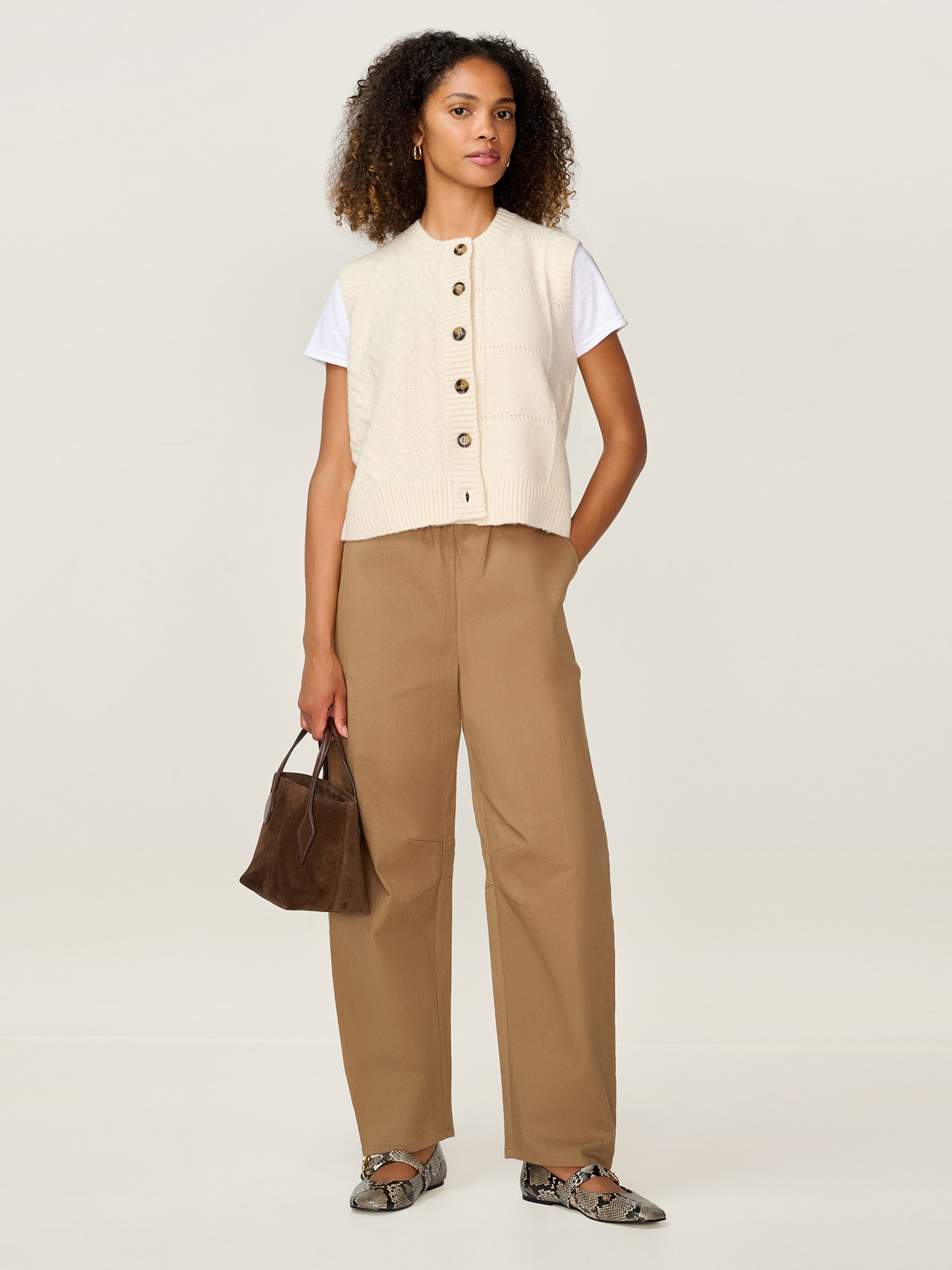 Matilda Vest in Cream