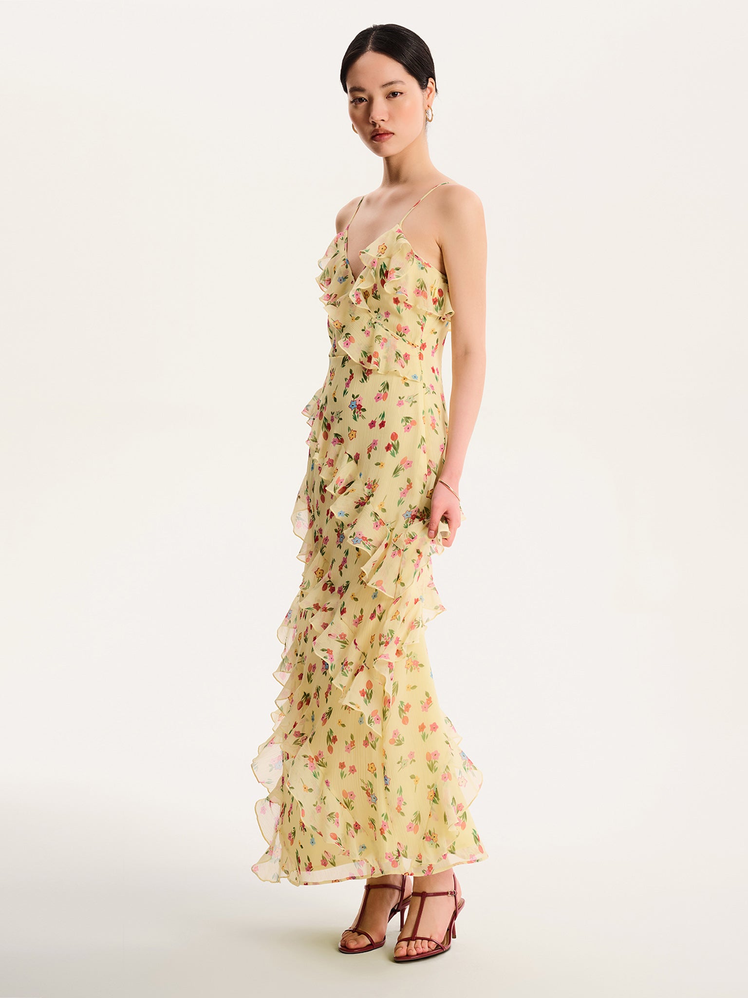 Missy Dress in Floral Yellow – OMNES