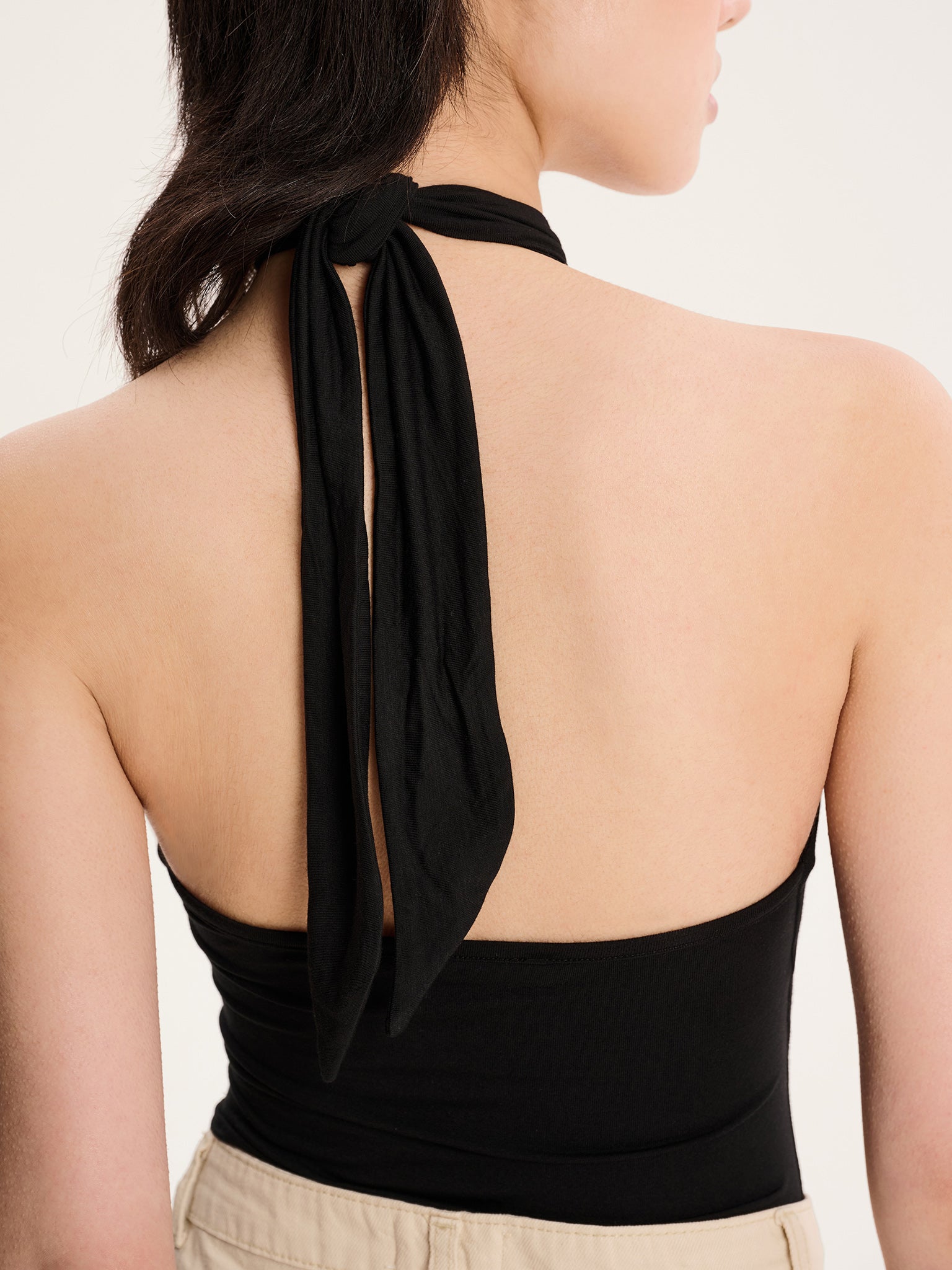 Nelson Halter Neck Top in Black | OMNES | Tops | Sustainable