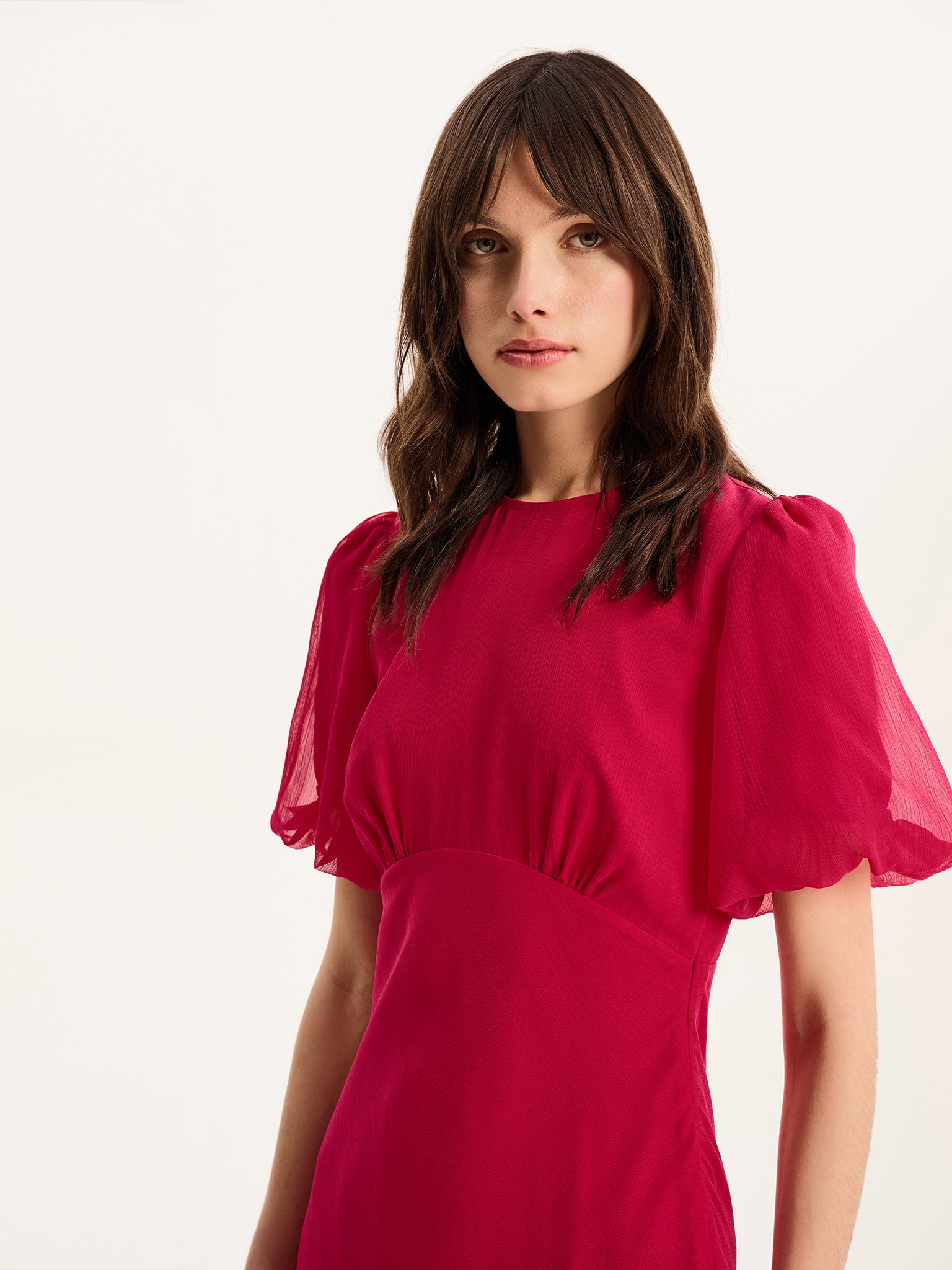 red dress nola Nola Dress in Magenta – OMNES