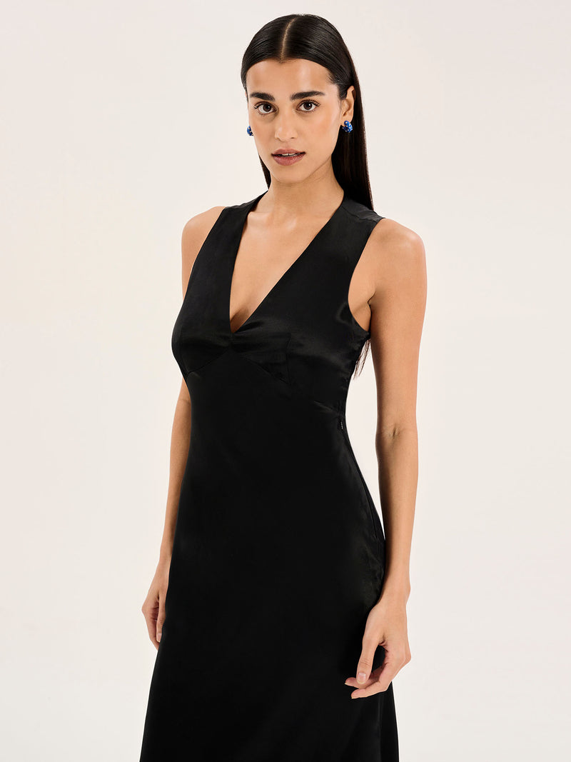 satin dresses for women Naomi Satin Dress: Red L main image 1