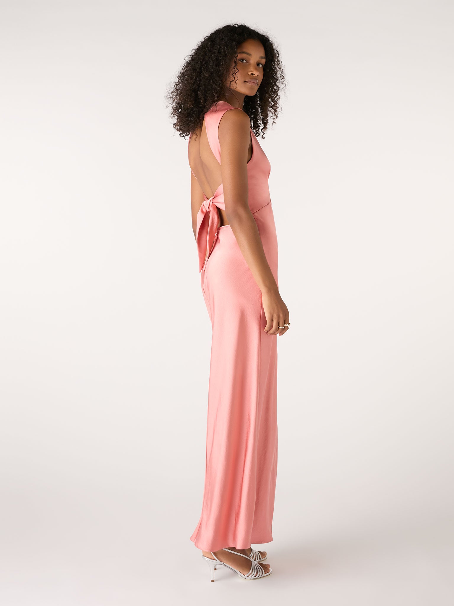 Nova Tie Back Dress in Coral | OMNES | Ethical & Affordable Clothing | Shop Women's Dresses Nova Tie Back Dress in Coral | OMNES | Ethical & Affordable Clothing | Shop Women's Dresses