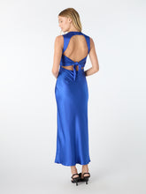 Load image into Gallery viewer, Nova Tie Back Dress in Cobalt