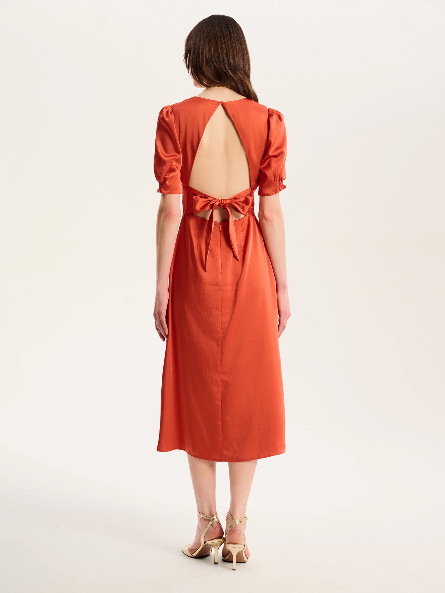 Odette Dress in Burnt Orange - 4 Odette Dress in Burnt Orange - 4