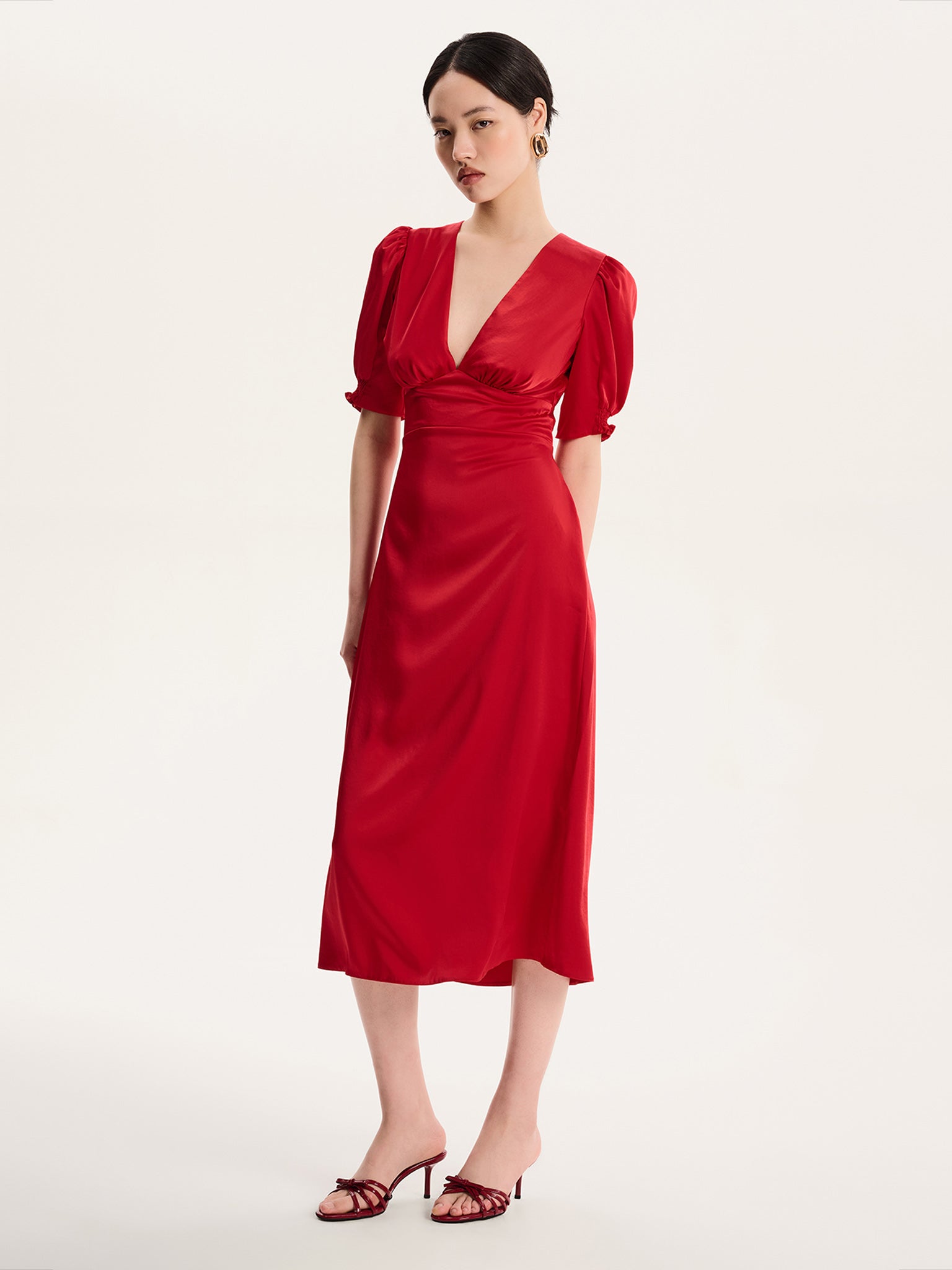 Odette Dress in Barbados Cherry | OMNES | Dresses | Sustainable & Affordable Clothing