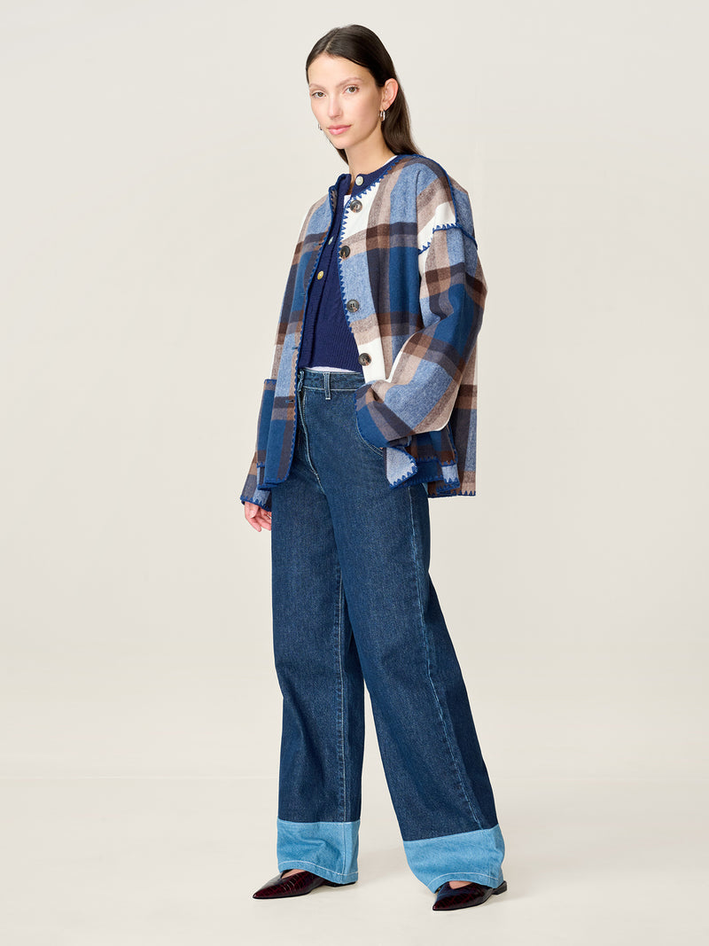 Paolo Jacket in Blue Check
