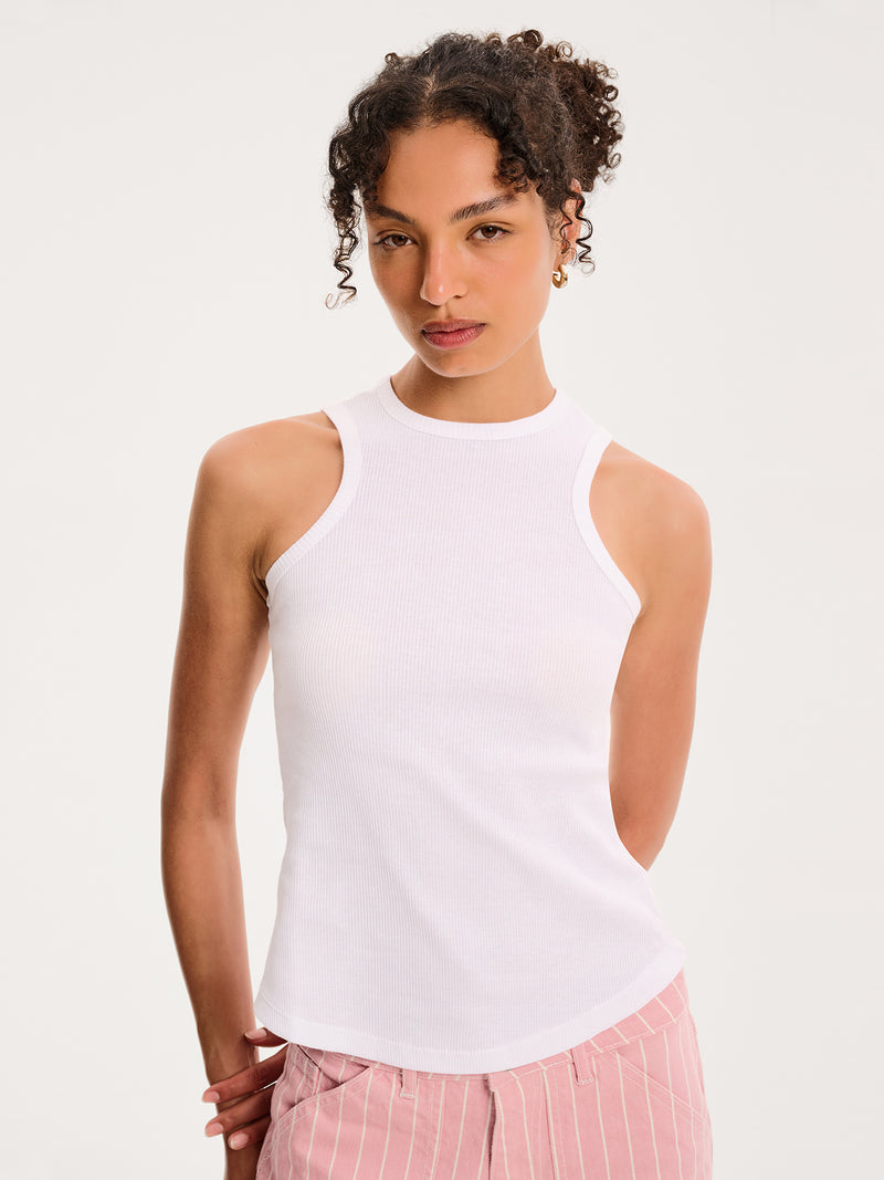 Raven Racer Vest in White