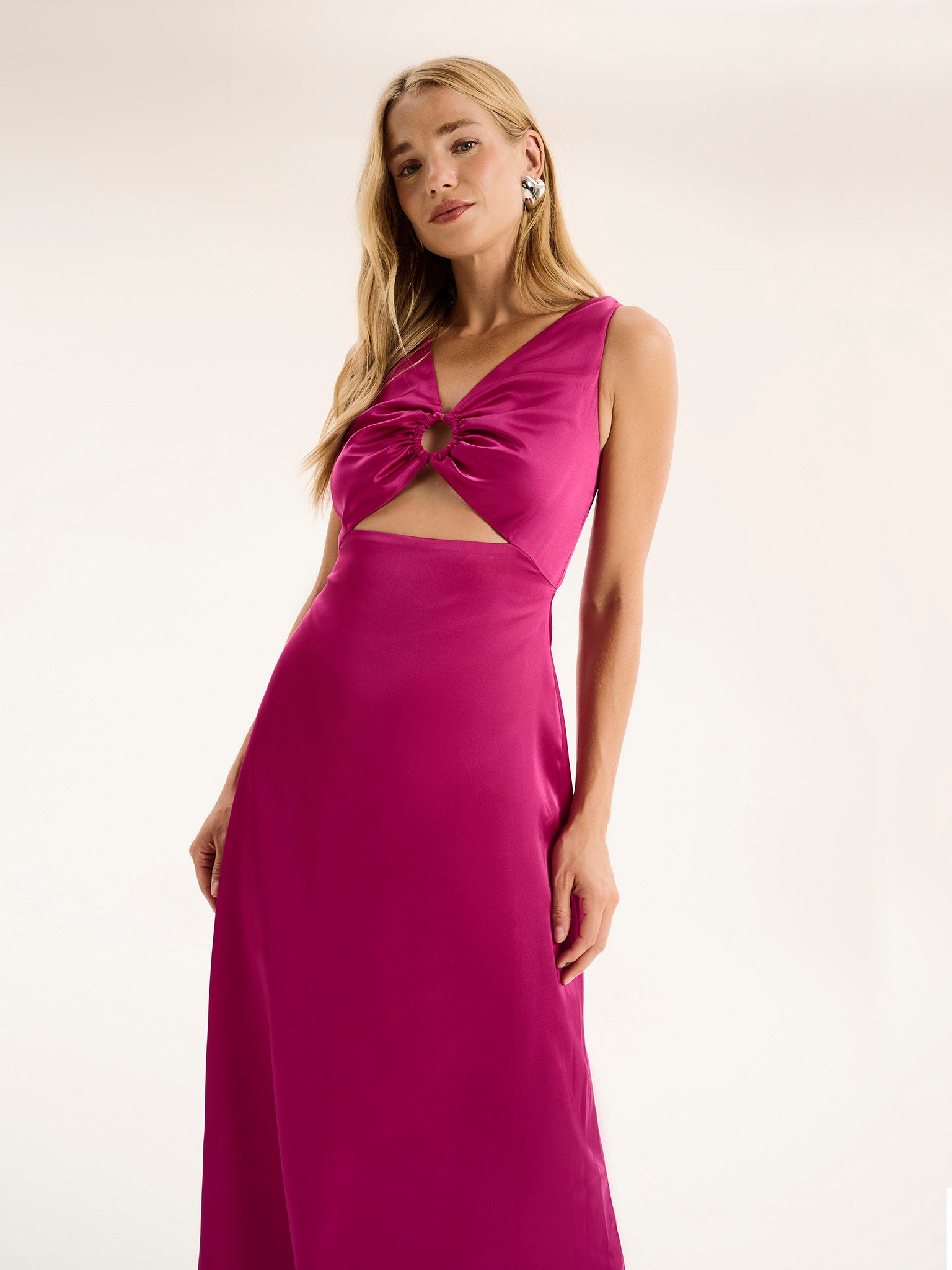 magenta cocktail dress Sassy Shortcake Maya Magenta Dress