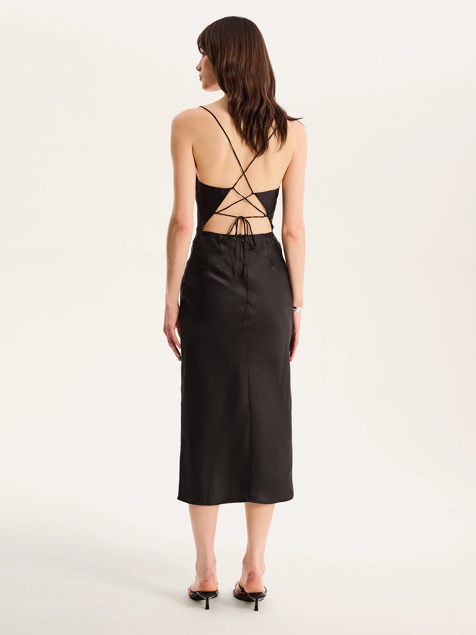 Omnes Riviera Satin Midi Dress - UK 16 Omnes Riviera Satin Midi Dress - UK 16
