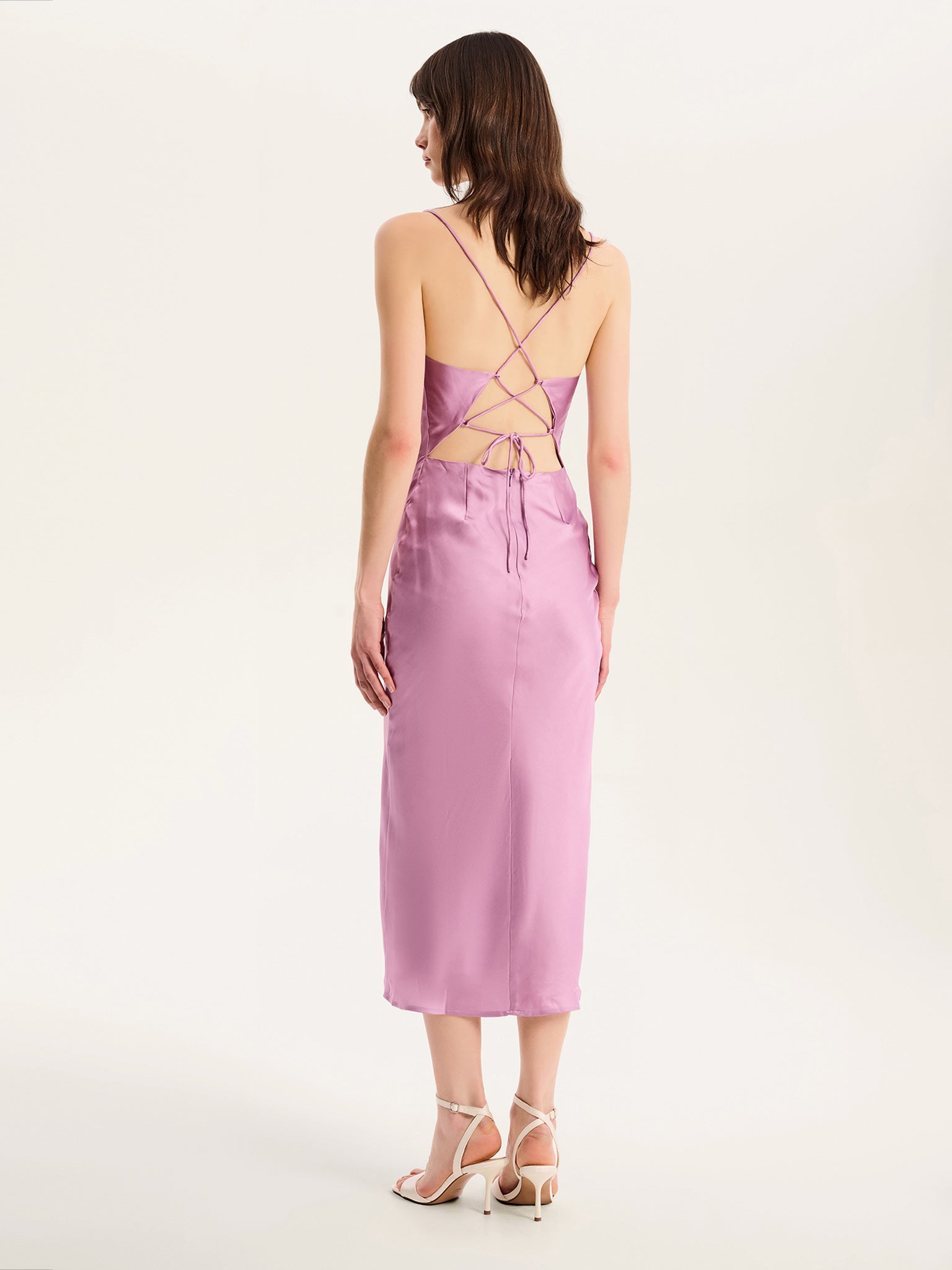 lavender color midi dress Jade Lavender Midi Dress Orchid Tiered Summer Dress