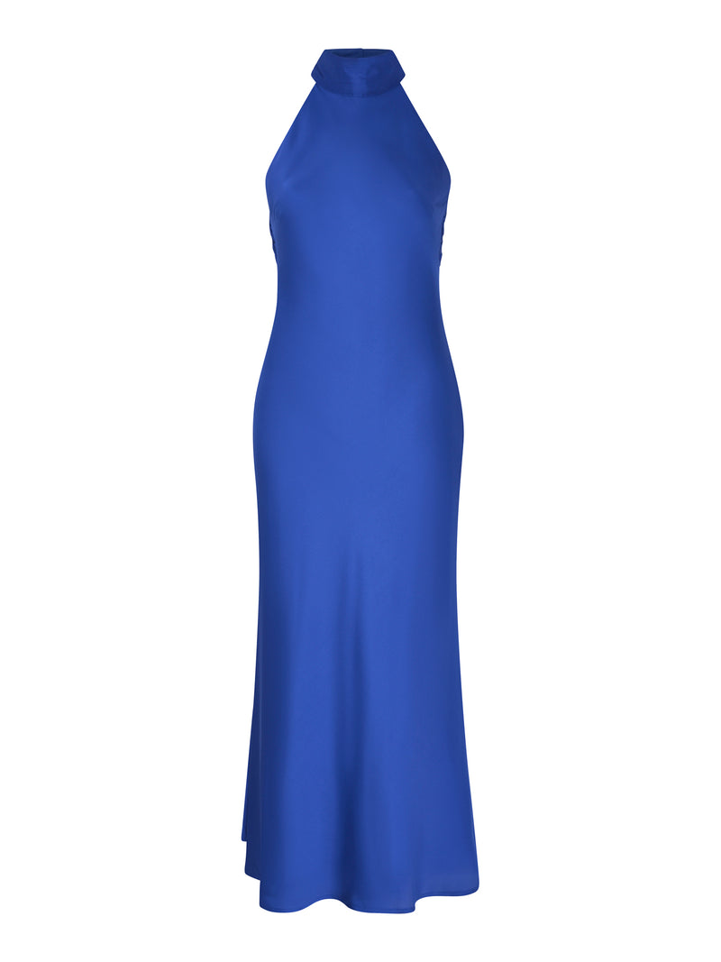 halter neckline mini dress Cyra Yellow Halter Neck Mini Dress - US 14