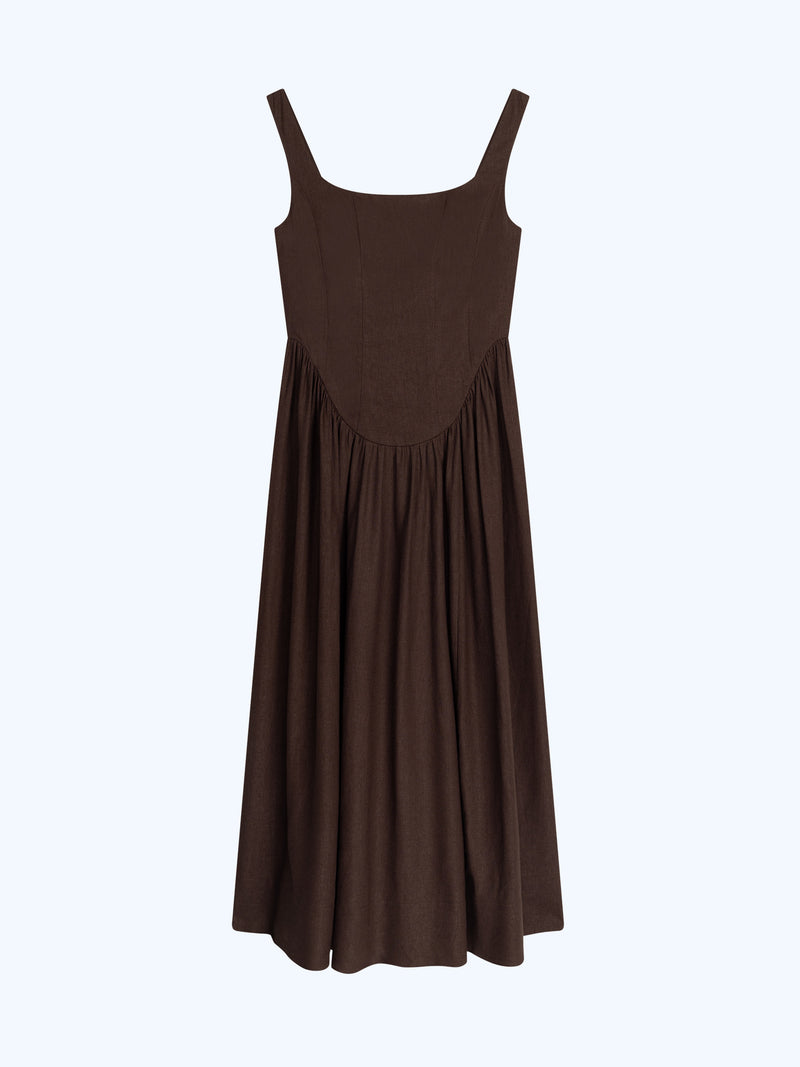 Suri Dress in Chocolate