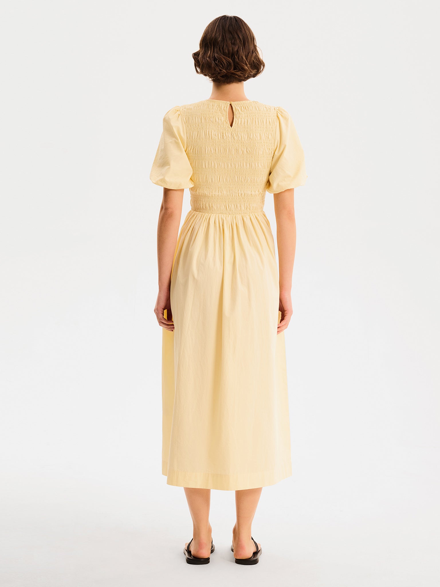 Terri Midi Dress in Butter Yellow - 10 Terri Midi Dress in Butter Yellow - 10
