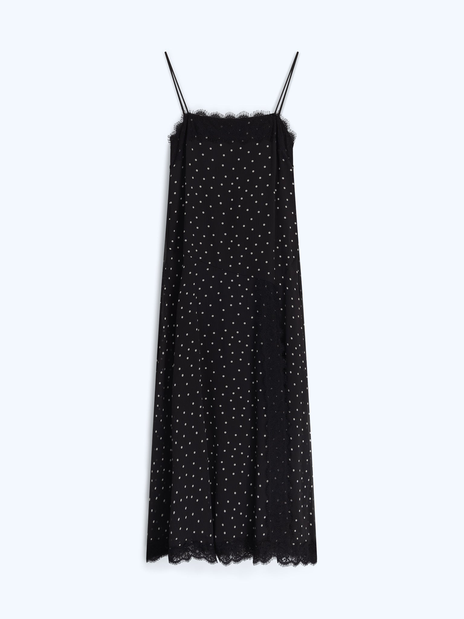 Thea Dress in Black Polka Dot OMNES Thea Dress in Black Polka Dot OMNES