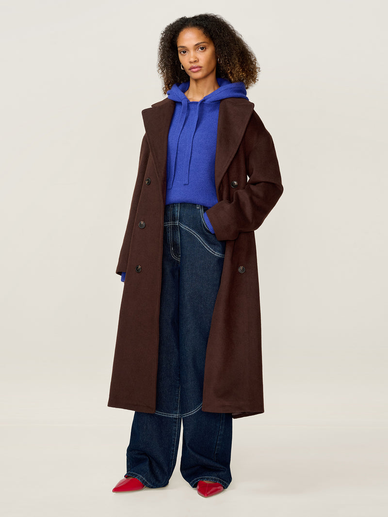 Tina Coat in Brown
