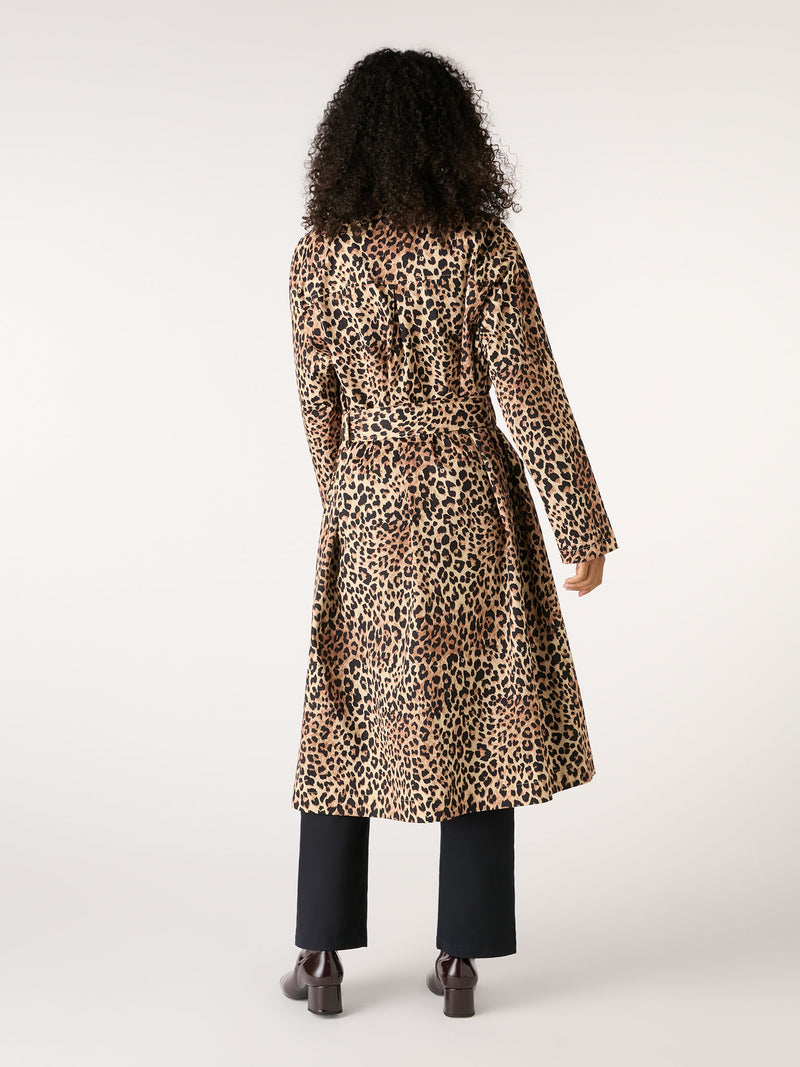 Valencia Cheetah Printed Trench