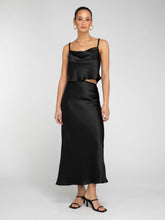 Load image into Gallery viewer, Riviera Tie Skirt in Black