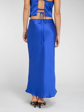 Load image into Gallery viewer, Riviera Tie Skirt in Blue