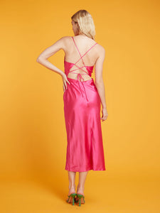Riviera Midi Dress in Pink