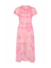 Load image into Gallery viewer, Nolana Midi Dress in Pink Tie Dye Print