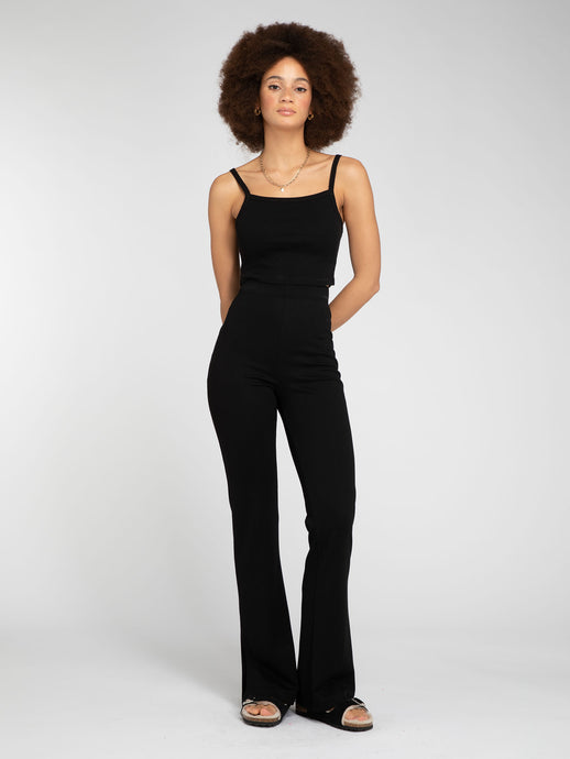 Thallo Flare Trousers in Black
