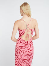 Load image into Gallery viewer, Riviera Midi Dress in Pink Zebra Print
