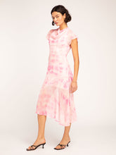 Load image into Gallery viewer, Nolana Midi Dress in Pink Tie Dye Print